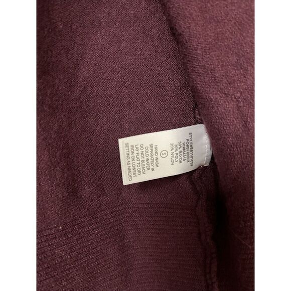 NWT Evolution Cyrus Cardigan S Open Front 3/4 Sleeve Merlot Stitch Fix Soft Work - Picture 5 of 6
